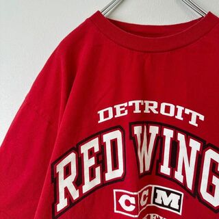 NHL ナショナル　ホッケー　RED WINGS レッドウィング　半袖tシャツ(Tシャツ/カットソー(半袖/袖なし))