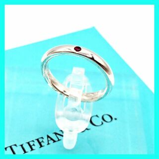 ティファニー(Tiffany & Co.)のティファニー ルビー スタッキングバンド リング 925 9号 シルバー レッド(リング(指輪))