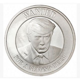 トランプ銀貨　1オンス　For a second term(金属工芸)