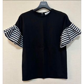 ボーダーズアットバルコニー(BORDERS at BALCONY)の未使用　BORDERS at BALCONY  RUFFLED TEE(Tシャツ/カットソー(半袖/袖なし))