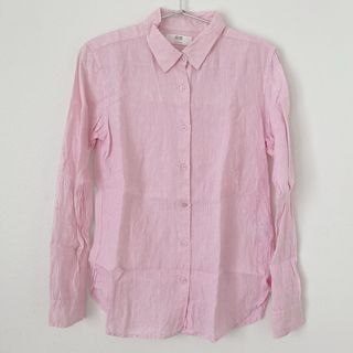 ユニクロ(UNIQLO)のユニクロ　プレミアムリネンシャツ　S(シャツ/ブラウス(長袖/七分))