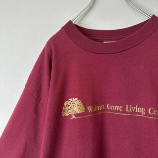 90s ビンテージ古着　USA製　企業プリント　メンズ　半袖tシャツ　Lサイズ(Tシャツ/カットソー(半袖/袖なし))