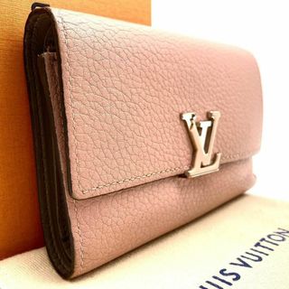 ルイヴィトン(LOUIS VUITTON)のルイヴィトン ポルトフォイユ・カプシーヌ コンパクト 三つ折り財布 60528(財布)