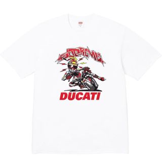 シュプリーム(Supreme)の【Mサイズ】Supreme x Ducati Bike Tee "White"(Tシャツ/カットソー(半袖/袖なし))