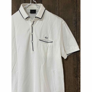 ラコステ(LACOSTE)のラコステ　ポロシャツ　サイズ4 ホワイト　ポケット　LACOSTE(ポロシャツ)
