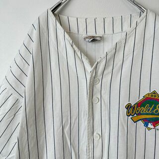 90s ビンテージ　古着　USA製　MLB ベースボールシャツ　メンズ　XL(シャツ)