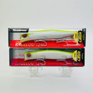 メガバス(Megabass)の新品 メガバス KAGELOU 124F カゲロウ PM HOT SHAD 2点(ルアー用品)