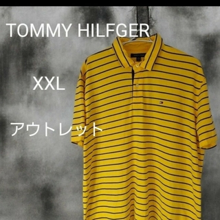 トミーヒルフィガー(TOMMY HILFIGER)のTOMMY HILFGER　メンズインポート仕様　 半袖ポロシャツ　XXLサイズ(ポロシャツ)