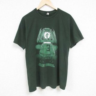 L★古着 半袖 Tシャツ メンズ 映画 サイレントランニング コットン クルーネック 緑 グリーン 24may31 中古(Tシャツ/カットソー(半袖/袖なし))