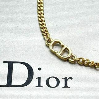 クリスチャンディオール(Christian Dior)の未使用級 クリスチャンディオール ネックレス CD ロゴ 刻印  金  高級品(ネックレス)