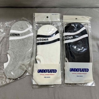 UNDEFEATED - 新品未使用 UNDEFEATED オリジナルショートソックス3色セット