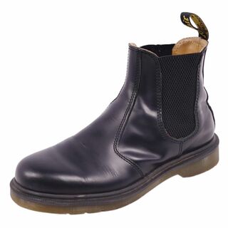 ドクターマーチン(Dr.Martens)の美品 ドクターマーチン Dr.Martens ブーツ 2976 チェルシーブーツ サイドゴア ショートブーツ  スムースレザー UK5 黒(ブーツ)