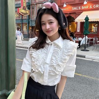 bibiy. ARIEL FRILL BLOUSE