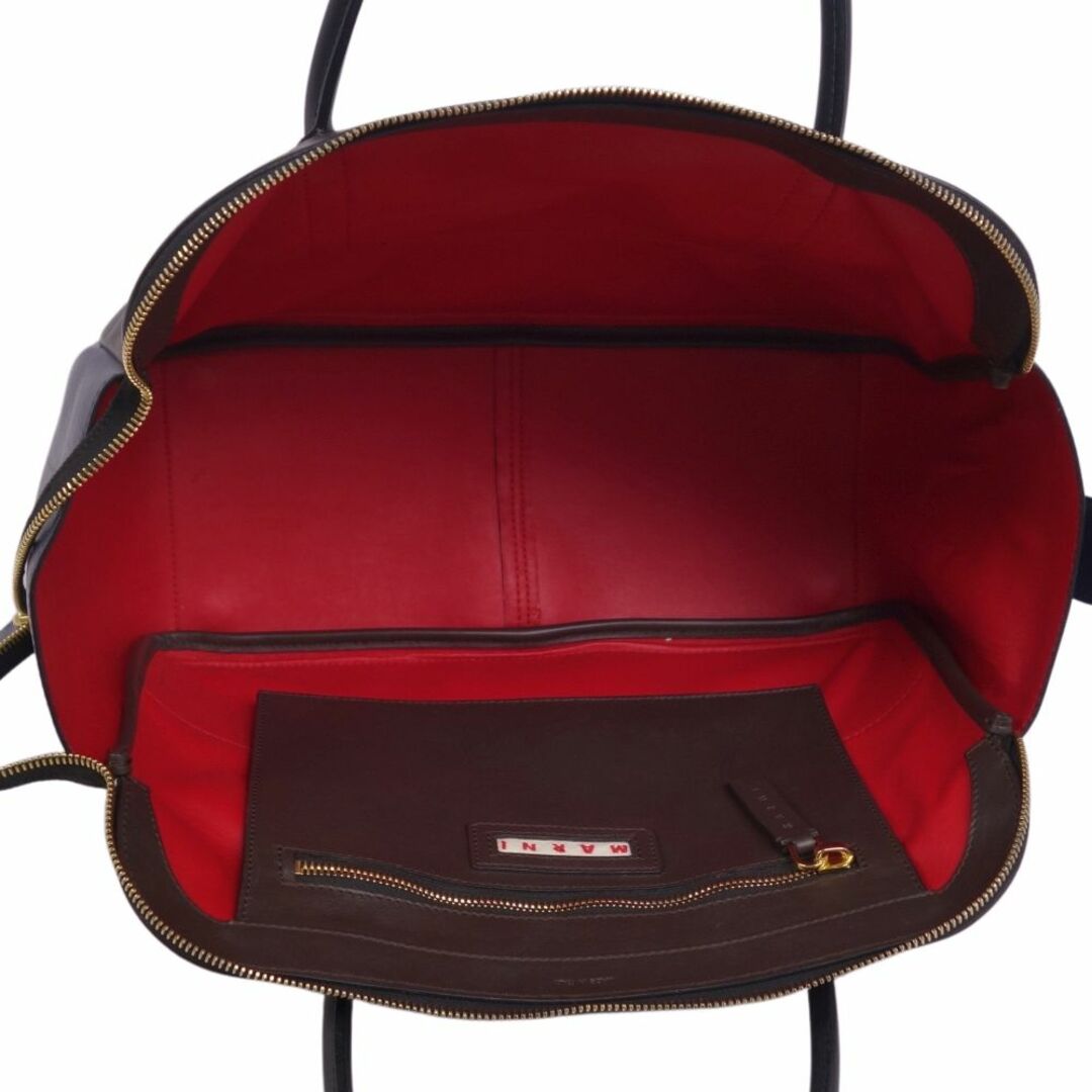 美品 マルニ MARNI バッグ ハンドバッグ トートバッグ レザー 美品 マルニ MARNI バッグ ハンドバッグ トートバッグ レザー