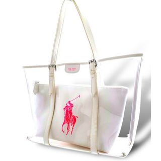 ラルフローレン(Ralph Lauren)の美品 1回使用 ピンクポニー ラルフローレン ビニールバッグ ショルダーバッグ(ショルダーバッグ)