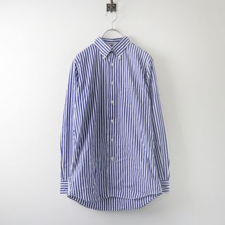 インディビジュアライズドシャツ INDIVIDUALIZED SHIRTS SUPER A MARKET 別注 ストライプシャツ S/ブルー コットン【2400013889551】(シャツ/ブラウス(長袖/七分))