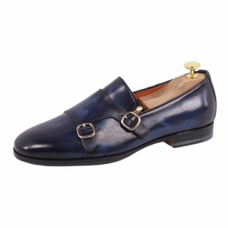 Santoni - 未使用 サントーニ Santoni レザーシューズ ダブルモンクストラップシューズ ビジネスシューズ 迷彩柄 革靴 メンズ 6