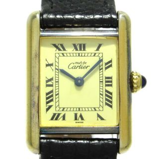 カルティエ(Cartier)のCartier(カルティエ) 腕時計 マストタンクヴェルメイユSM W1003154 レディース 925/社外ベルト アイボリー(腕時計)