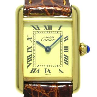 カルティエ(Cartier)のCartier(カルティエ) 腕時計 マストタンクヴェルメイユSM W1003154 レディース イエロー(腕時計)