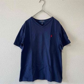 【美品】ラルフローレン　半袖Tシャツ ポニー刺繍　ネイビー　M