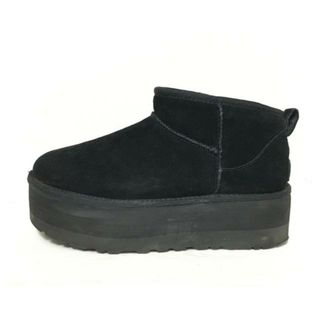 アグ(UGG)のUGG(アグ) ショートブーツ 25 レディース - 1135092 黒 ムートン(ブーツ)