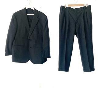 リーガル(REGAL)のREGAL(リーガル) シングルスーツ メンズ - 黒×ネイビー ２パンツスーツ/ネーム刺繍(セットアップ)