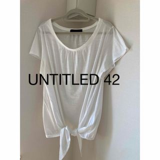 アンタイトル(UNTITLED)のUNTITLED 42  半袖　トップス　ブラウス(Tシャツ/カットソー(半袖/袖なし))