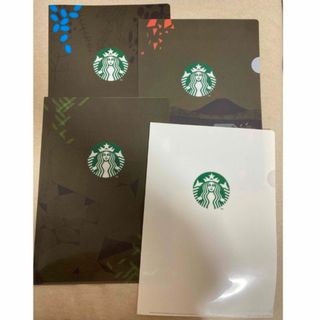 スターバックス(Starbucks)のスタバ　クリアファイル　4枚(ファイル/バインダー)