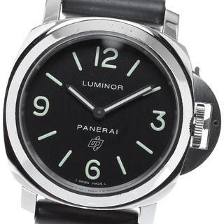 パネライ(PANERAI)のパネライ PANERAI PAM01000 ルミノール ベース ロゴ アッチャイオ 手巻き メンズ _816495(腕時計(アナログ))