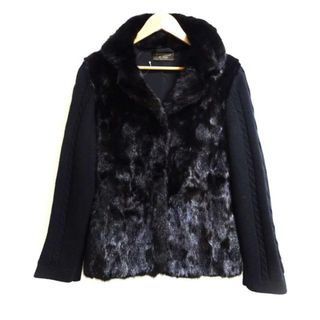 レリアン(leilian)のLeilian(レリアン) コート サイズ48 XL レディース - 黒 長袖/ミンク/ニット/MATUCCI/冬(その他)