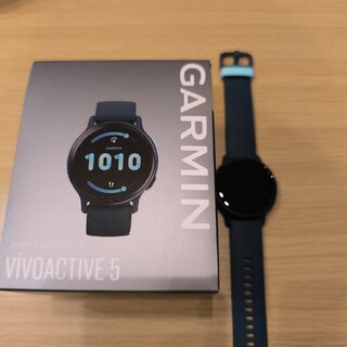 ガーミン(GARMIN)のGarmin VIVO ACTIVE5 ブルー(腕時計(デジタル))