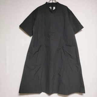 エムエイチエル(MHL.)のMHL. LIGHTWEIGHT COTTON NYLON 595-3157550 定価34100円 半袖 ワンピース 23SS ブラック レディース エムエイチエル【中古】4-0519S∞(ロングワンピース/マキシワンピース)