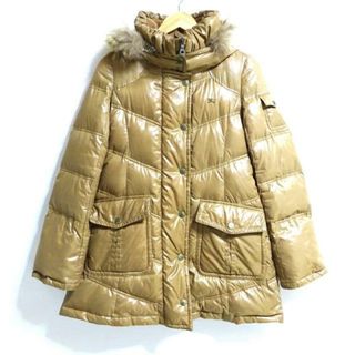 バーバリーブルーレーベル(BURBERRY BLUE LABEL)のBurberry Blue Label(バーバリーブルーレーベル) ダウンコート サイズ38 M レディース - ブラウン 長袖/フード着脱可/冬(ダウンコート)