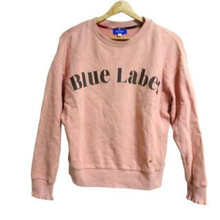 ブルーレーベルクレストブリッジ(BLUE LABEL CRESTBRIDGE)のBLUE LABEL CRESTBRIDGE(ブルーレーベルクレストブリッジ) トレーナー サイズ38 M レディース - ピンク 長袖(トレーナー/スウェット)