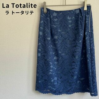 La TOTALITE - 美品★ラトータリテ レディース 花柄レース タイトスカート 日本製
