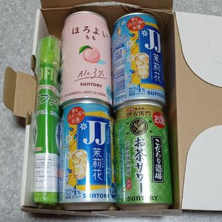 お酒サントリー 4本セット+マイクロファイバーふきん(その他)