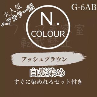 エヌドット(N.（Napla）)のエヌドット G-6AB 白髪染め ブラウン ヘアカラー ヘアカラーセット(白髪染め)