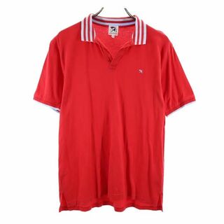 アーノルドパーマー(Arnold Palmer)のアーノルドパーマー 半袖 スキッパーカラー ポロシャツ 3 赤 Arnold Palmer メンズ(ポロシャツ)