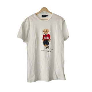 POLObyRalphLauren(ポロラルフローレン) 半袖Tシャツ サイズM メンズ 白×レッド×マルチ