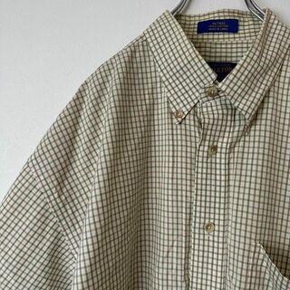 ペンドルトン(PENDLETON)のPENDLETON ペンドルトン　メンズ　チェック　半袖　コットンシャツ　L(シャツ)