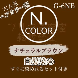 エヌドット(N.（Napla）)のエヌドット G-6NB 白髪染め ブラウン ヘアカラー ヘアカラーセット(白髪染め)