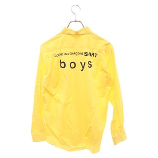 COMME des GARCONS boys コムデギャルソン シャツ ボーイ フランス製 バックロゴ プリント 長袖シャツ ブラウス イエロー W26934(シャツ)