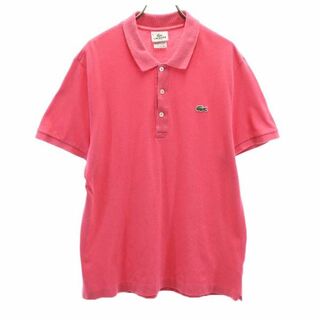ラコステ(LACOSTE)のラコステ 半袖 ポロシャツ 5 ピンク LACOSTE SLIM FIT メンズ(ポロシャツ)