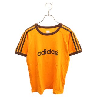 アディダス(adidas)のadidas アディダス 90S VINTAGE ロゴプリント 半袖カットソー Tシャツ オレンジ(Tシャツ/カットソー(半袖/袖なし))