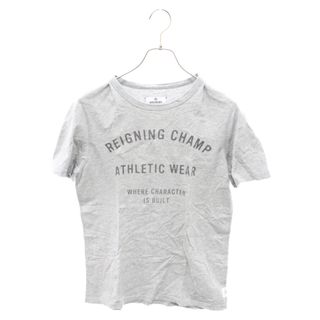 REIGNING CHAMP レイニングチャンプ アーチロゴ プリント 半袖カットソー Tシャツ グレー(Tシャツ/カットソー(半袖/袖なし))