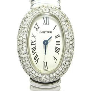 カルティエ(Cartier)のCartier(カルティエ) 腕時計 ミニベニュワール WB5095L2 レディース ベゼル3重ダイヤ/金無垢 白(腕時計)