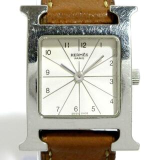 エルメス(Hermes)のHERMES(エルメス) 腕時計 Hウォッチ HH1.210 レディース 革ベルト/□E アイボリー(腕時計)