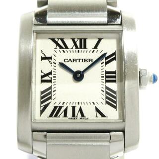 カルティエ(Cartier)のCartier(カルティエ) 腕時計 タンクフランセーズSM W51008Q3 レディース SS アイボリー(腕時計)
