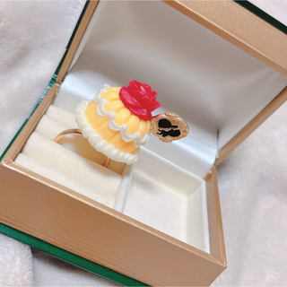 【美品】キューポット　美女と野獣　リング　Q-pot.  ドレスカップケーキ