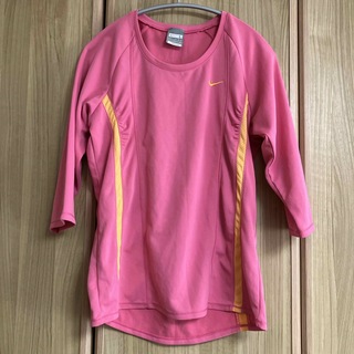 NIKE - NIKE ナイキ  ピンク　Lサイズ　7分袖丈Tシャツ